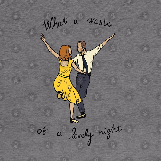 La La Land - What a waste of a lovely night by JennyGreneIllustration